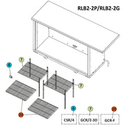 Grille chromée RLB2-… & droite RLB3…