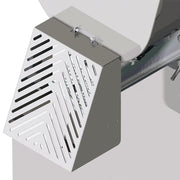 Groupe en acier inox Diamond, hachoir N° 32, Ø 4,5 mm, 700 kg/h, sur roues, pour découpe professionnelle.