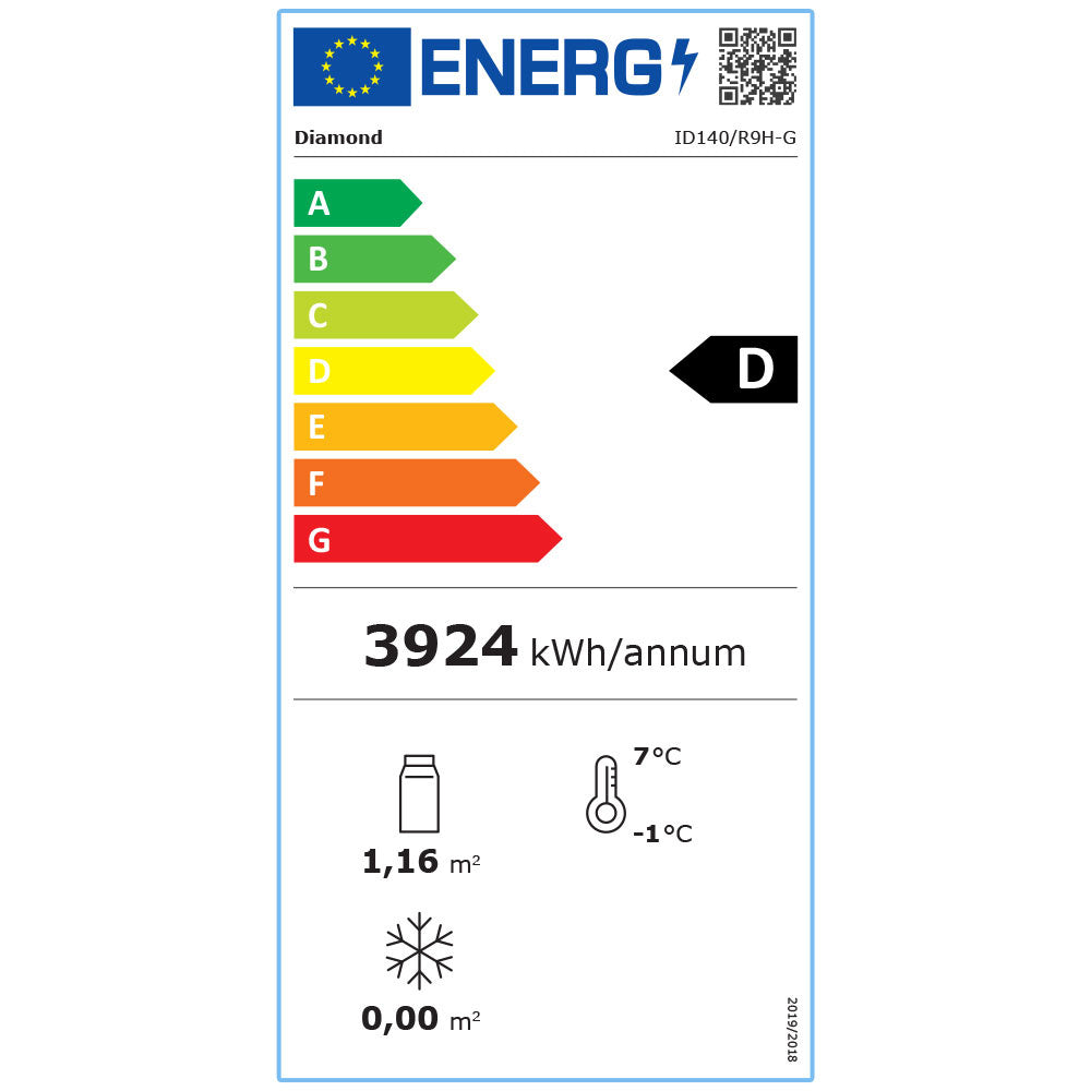 Armoire frigorifique ventilée 1400 Lit. 2 portes vitrées (GN 2/1),  sur roues