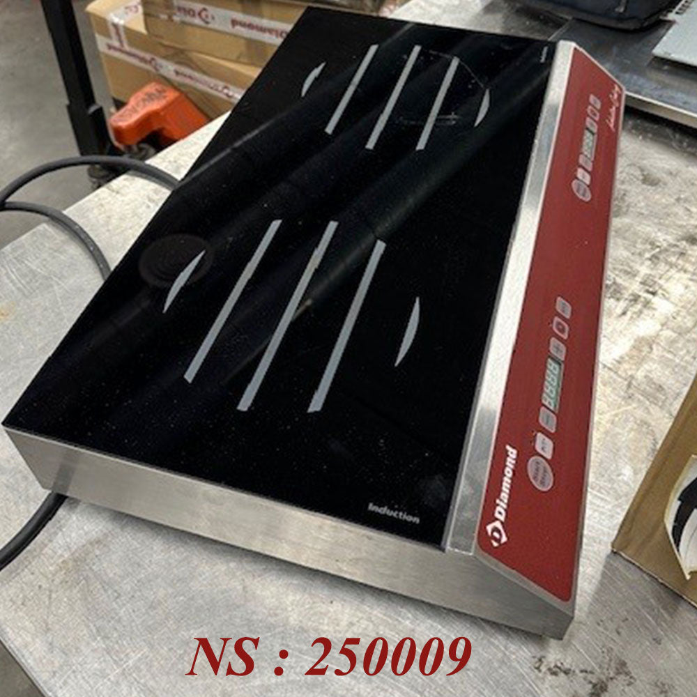 Plaque à induction 2 foyers (2x 1750 watt), touches sensitives