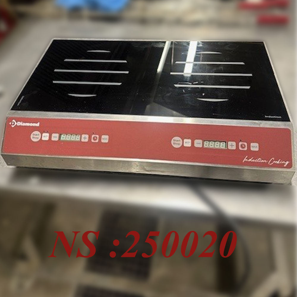 Plaque à induction 2 foyers (2x 1750 watt), touches sensitives