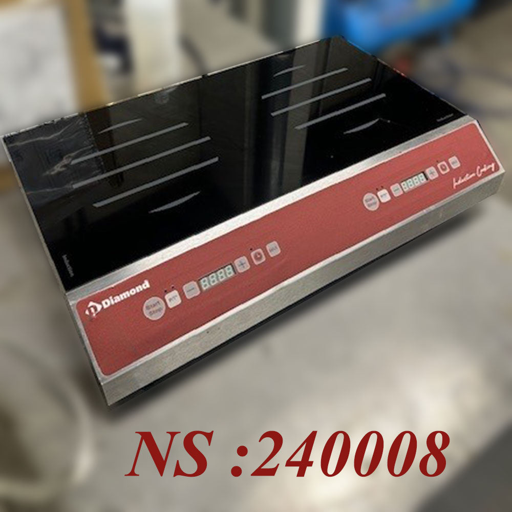 Plaque à induction 2 foyers (2x 1750 watt), touches sensitives