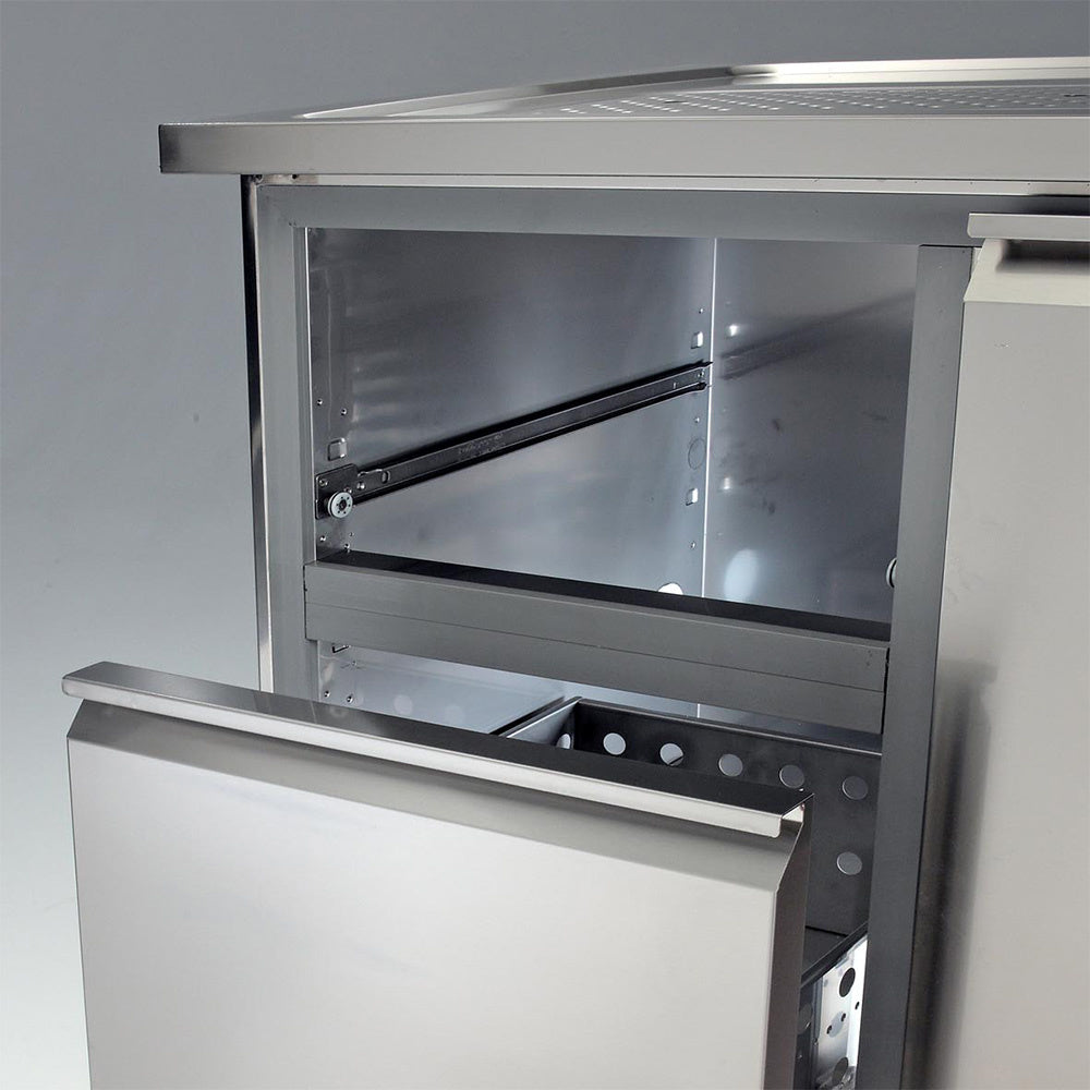 Kit bloc tiroirs (1/3+1/3+1/3) inox x KBR…