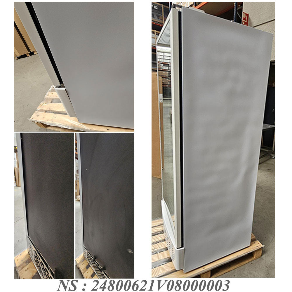 Congélateur statique, porte vitrée, 525 litres, GN2/1+600x400, blanc