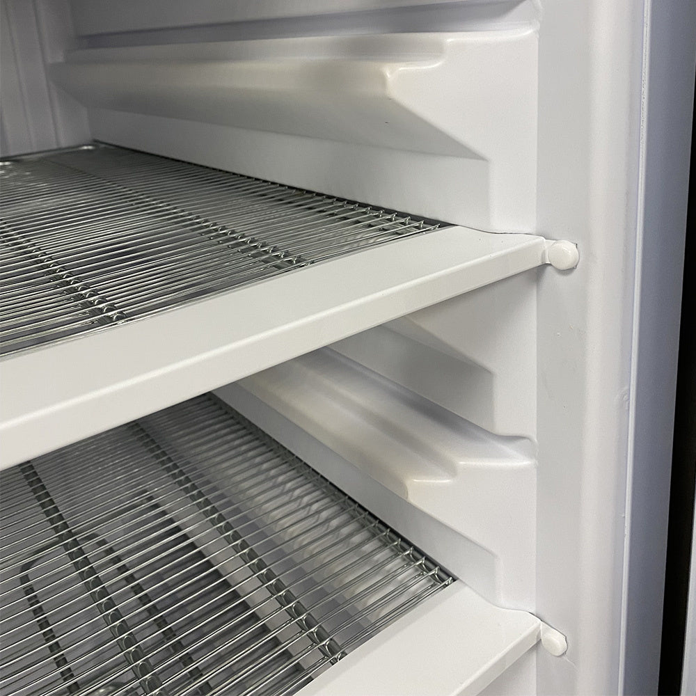 Congélateur statique, vitrée, 525 litres, GN2/1+600x400, inox