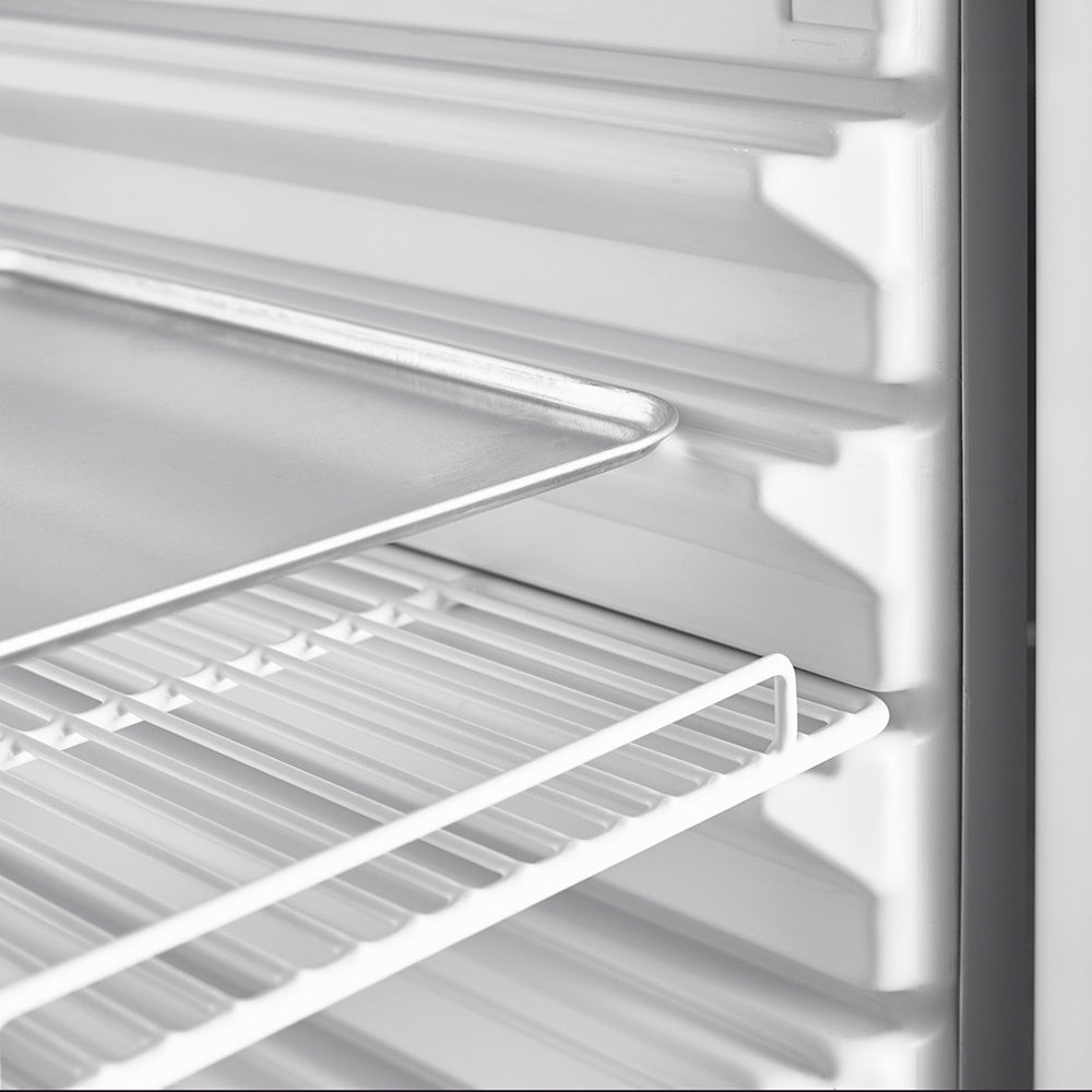Frigo ventilé, porte vitrée, 525 litres, GN2/1+600x400, blanc