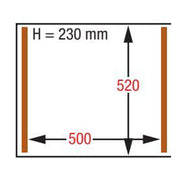 Machine sous-vide, chambre 500x520xh230 mm - 63 m3/h
