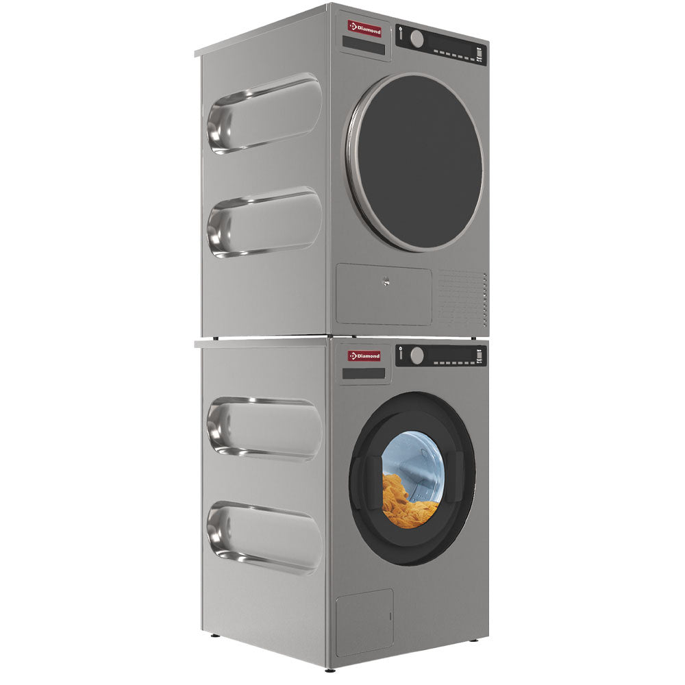 Sèche-linge "Inox-Titanuim", avec décharge 8 Kg