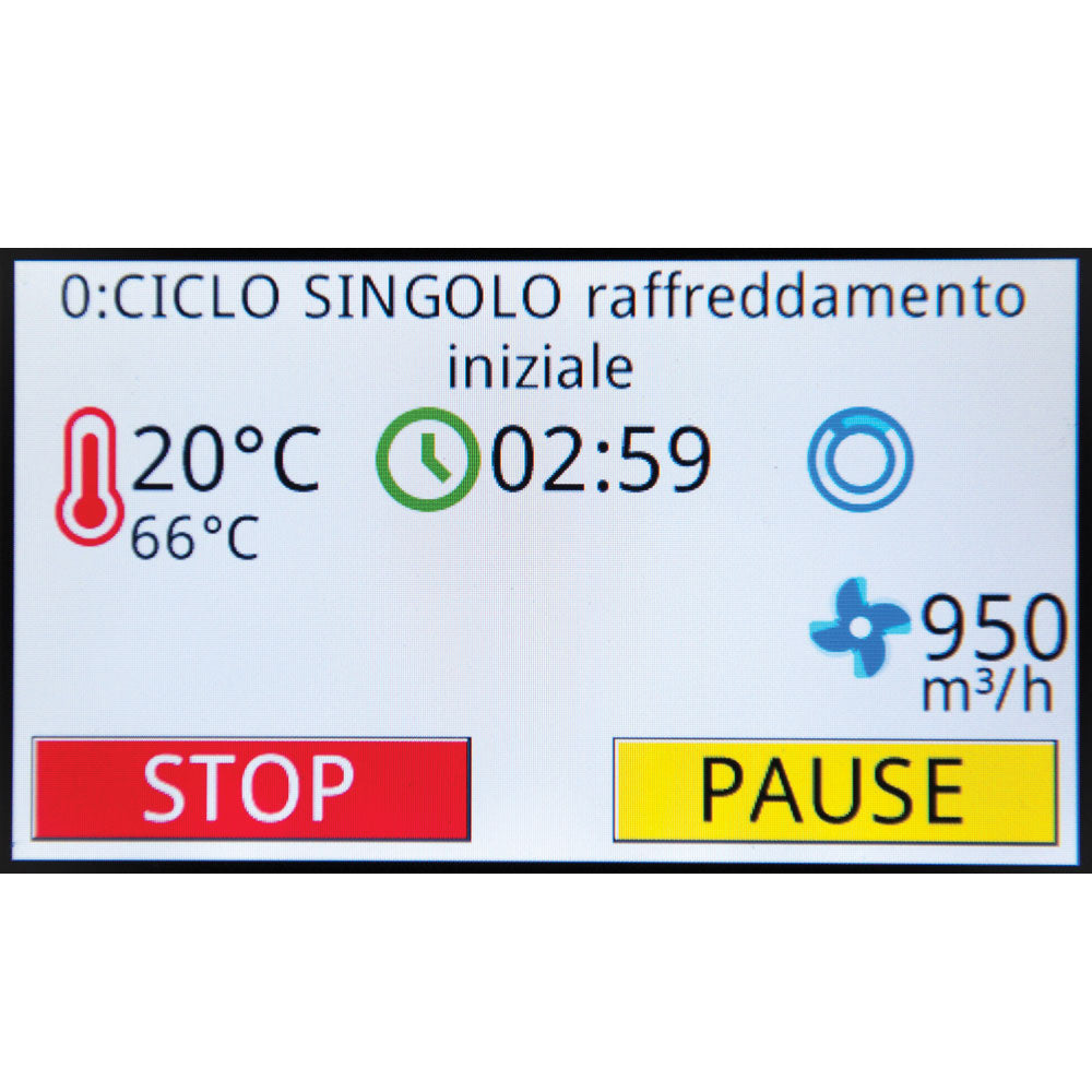 Séchoir rotatif gaz, capacité 14 kg, avec rotation alternée TOUCH SCREEN
