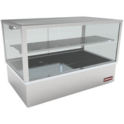 Vitrine chauffante, bain-marie 3 GN 1/1, panoramique