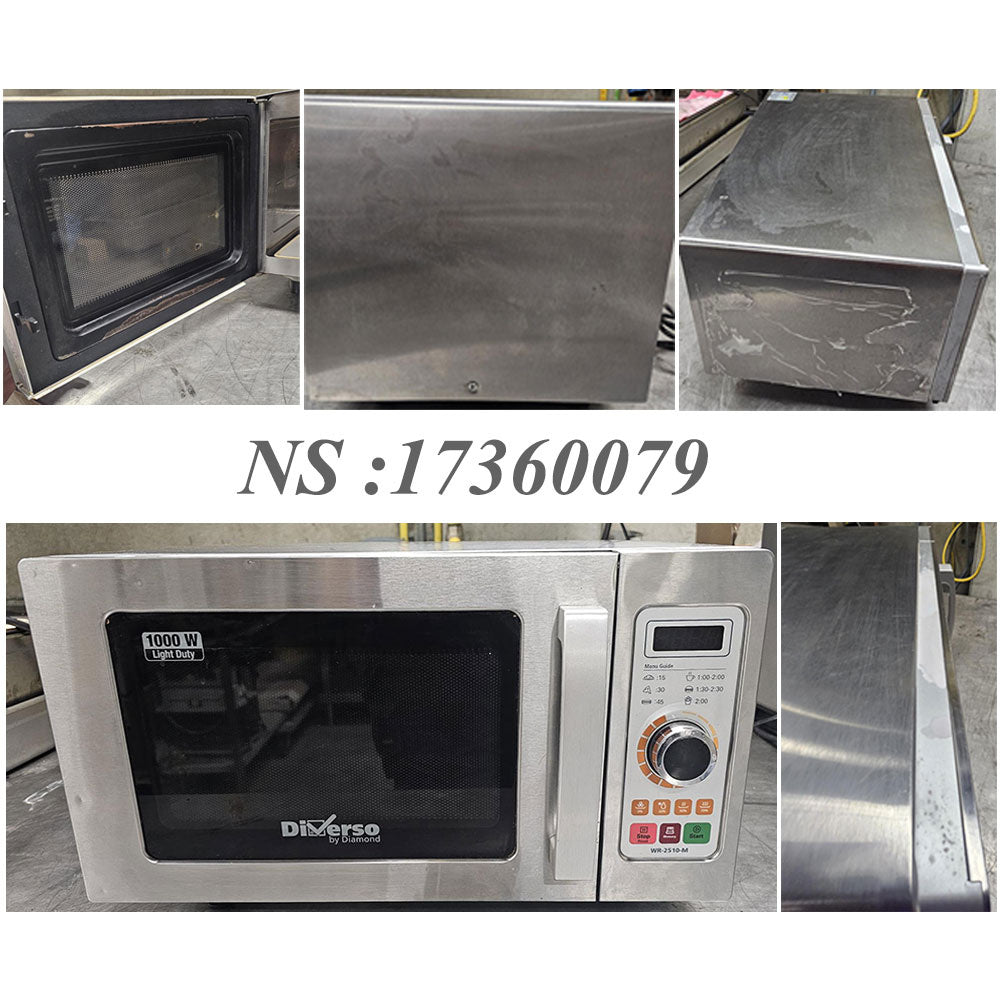 Four micro-ondes en inox,1000 W. (25 Lt), mécanique