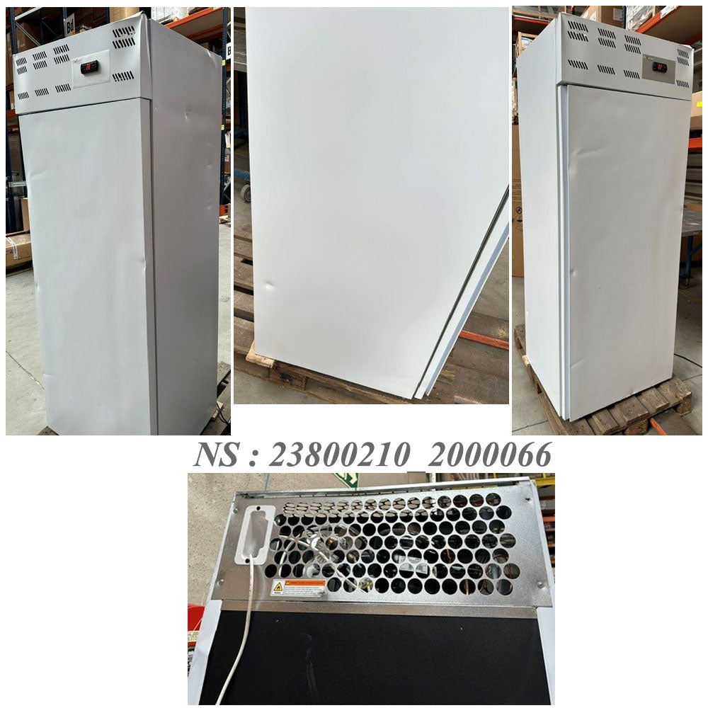 Armoire frigorifique 20x EN 600x400, ventilé (500 Lit.) - Skinplate blanc
