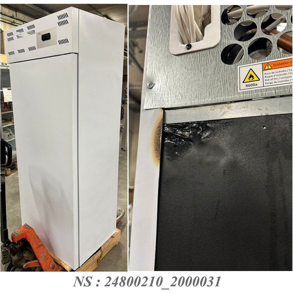 Armoire frigorifique 20x EN 600x400, ventilé (500 Lit.) - Skinplate blanc
