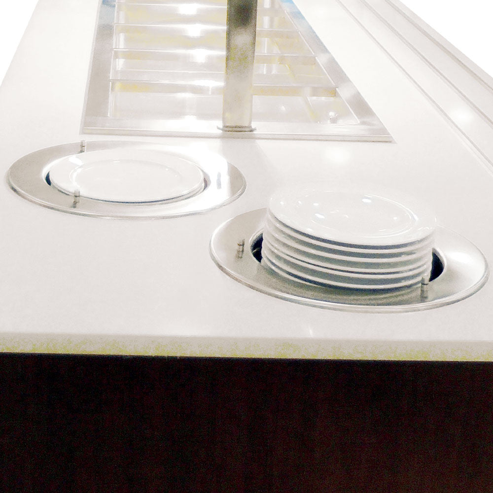 Couvercle en polycarbonate pour élévateur assiettes Ø 340 mm