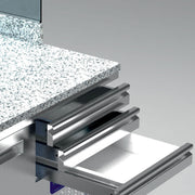 Table frigo pizzeria Diamond, modèle à 2 portes et 3 tiroirs, structure réfrigérée GN 1/4, dimensions 600x400 mm