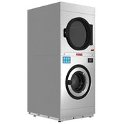 Lave-linge électrique Diamond 11 kg avec écran tactile et séchoir rotatif électrique 11 kg dans une buanderie moderne.