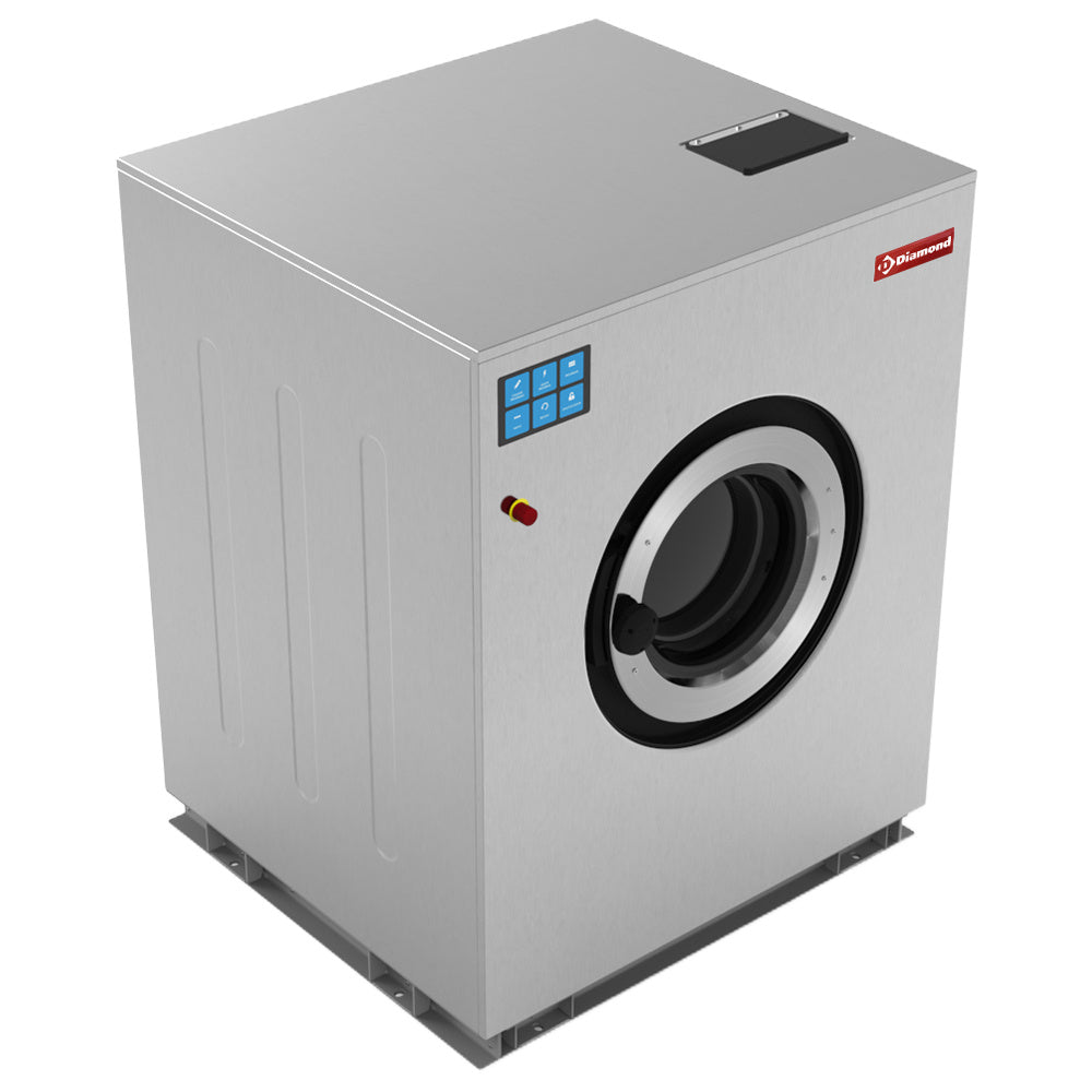 Lave-linge à sceller "inox" 30 kg, avec TOUCH SCREEN