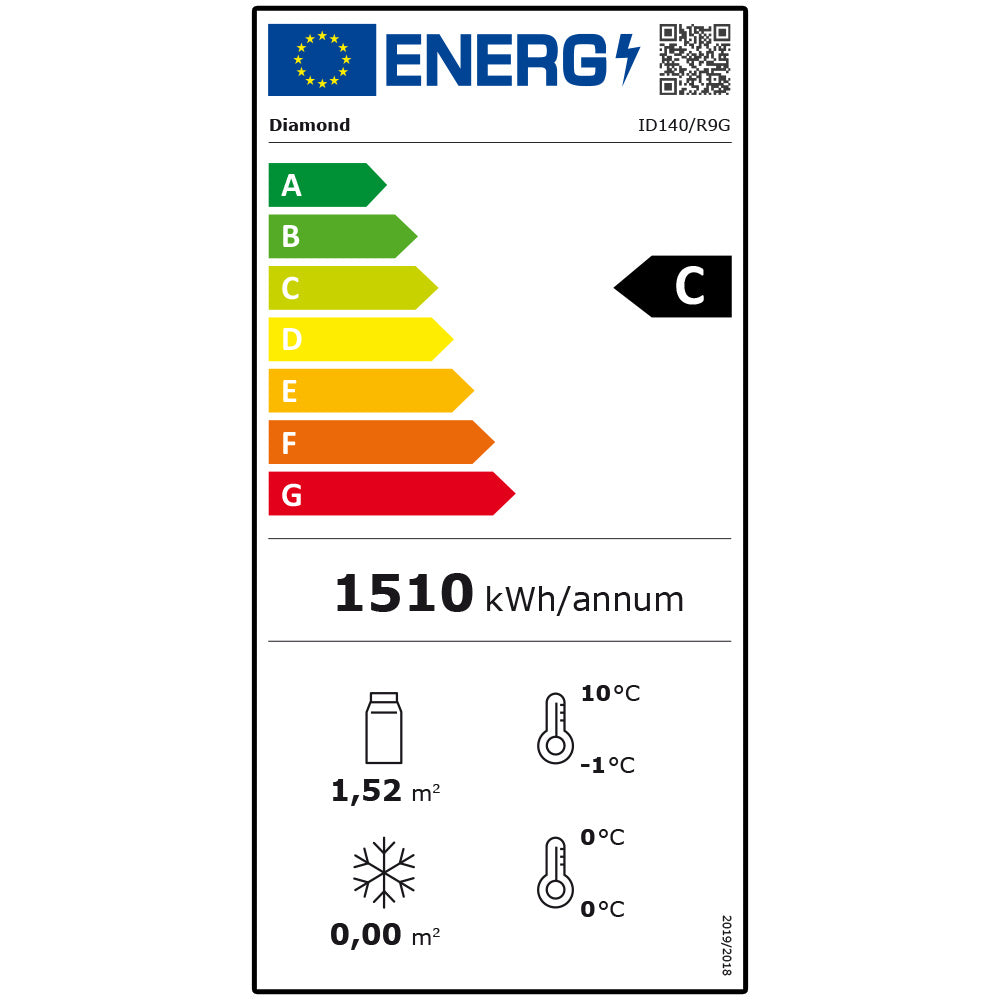 Armoire frigorifique ventilée 1400 Lit. 2 portes vitrées (GN 2/1),  sur roues