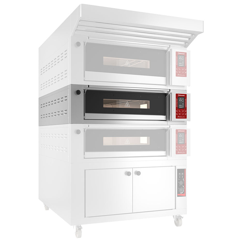 Four modulaire électrique 4 plaques, capacité 4x 600x400 mm, Touch Screen