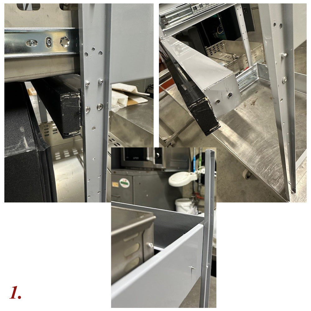 Kit bloc tiroirs vitrés (1/2 + 1/2) x RLB…