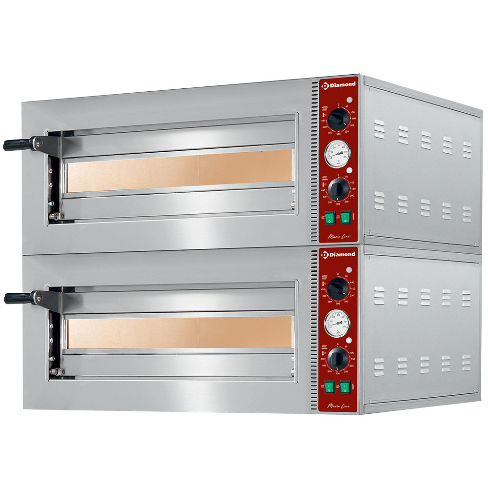 Four électrique à pizzas Ø 420 mm, chambre 420x420xh140 mm