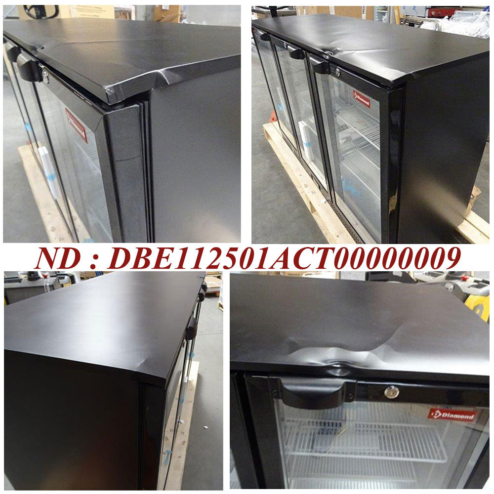 Refroidisseur de bouteilles ventilé, "Back Bar" 3 portes battantes