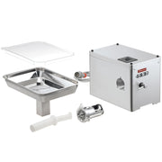 Hachoir en inox N° 32 de table Diamond, groupe en acier inox, lame de 6 mm, capacité 500 kg/h, pour découpe précise.
