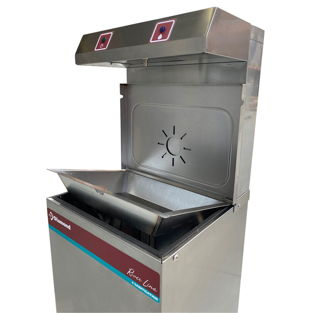 Refroidisseur d'eau à pédale, inox, 80 Litres/heure