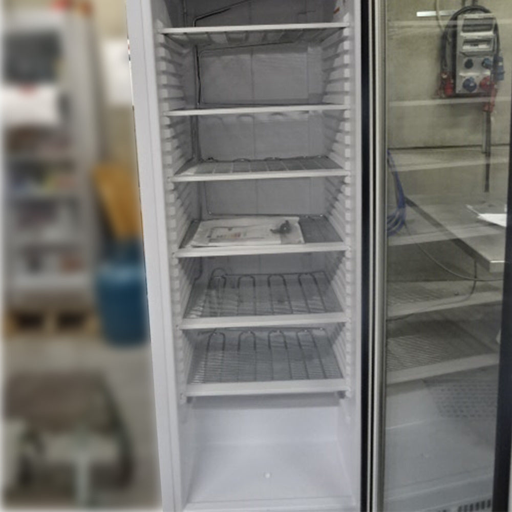 Armoire congélateur statique, vitrée, 400 litres. blanc