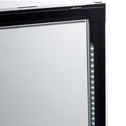 Frigo ventilé, porte vitrée, 525 litres, GN2/1+600x400, blanc