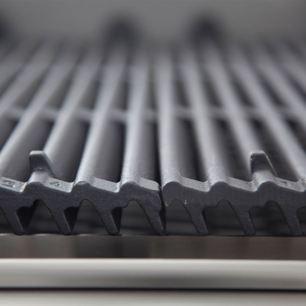 Grill pierre de lave gaz, grille en fonte 1/2 mod -TOP-
