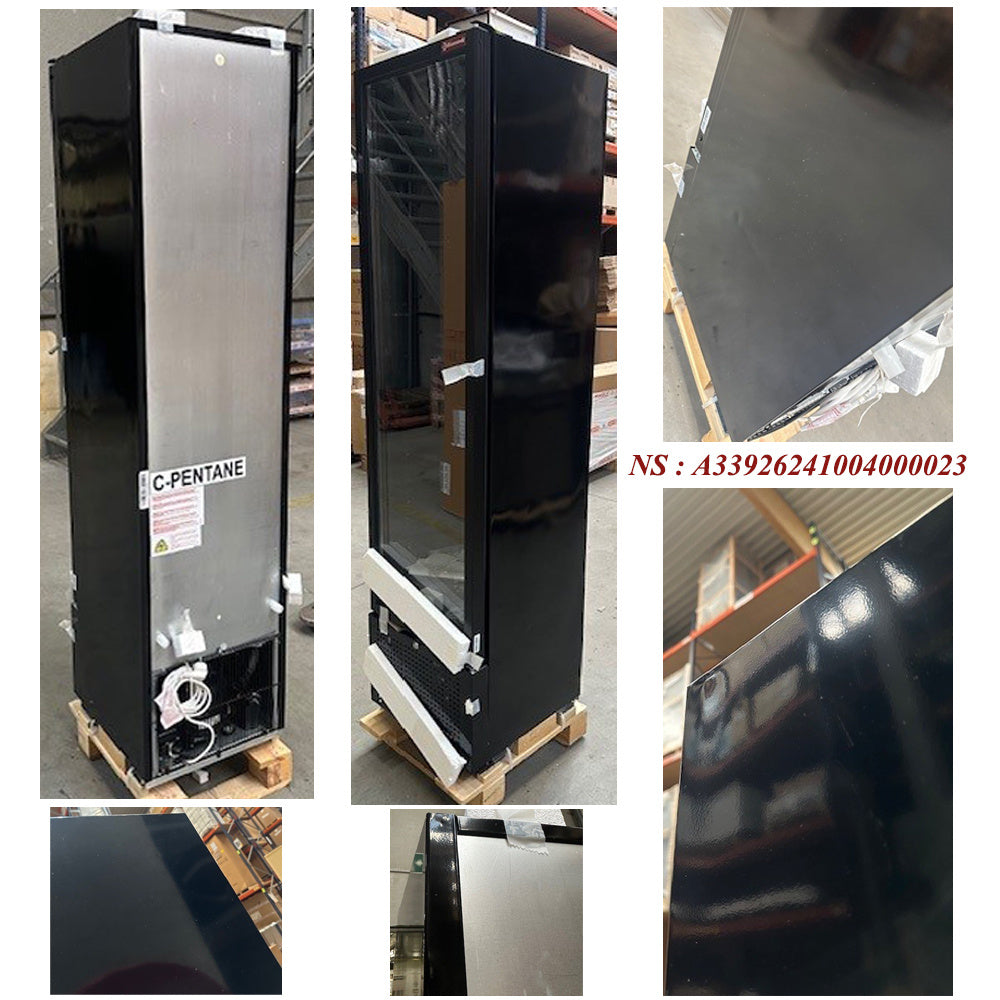 Vitrine ventilée positive 221 litres NOIRE