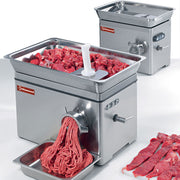 Hachoir en inox Diamond N° 22 de table, groupe en acier inox, Ø 4,5 mm, capacité 350 kg/h, utilisé en cuisine professionnelle
