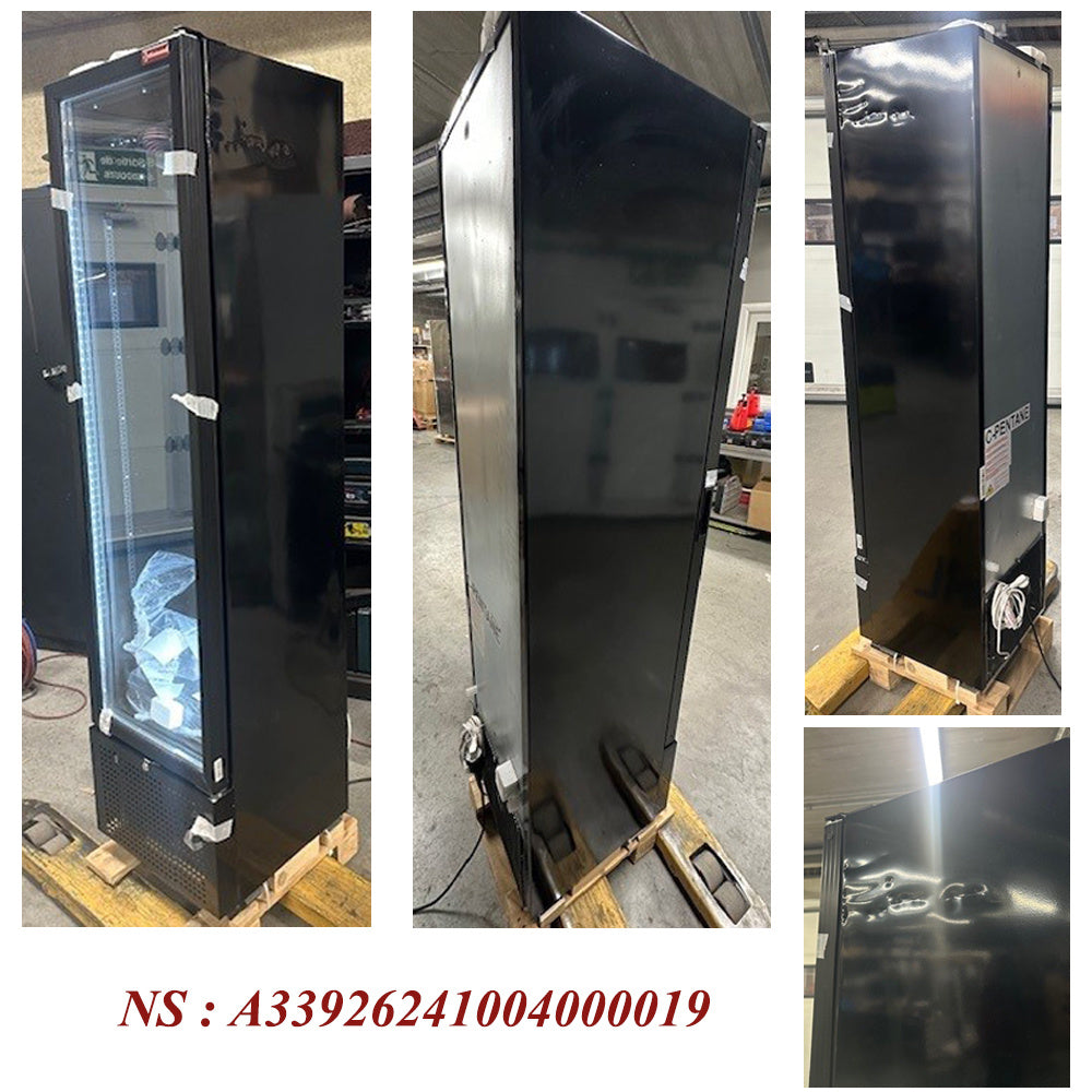 Vitrine ventilée positive 221 litres NOIRE
