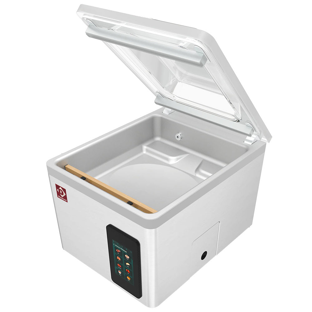 Machine sous-vide, cuve inox 460x420xh180 mm. 21 m3/h ecran TOUCH