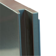 Table frigorifique ventilée Diamond à 3 portes en acier inoxydable, dimensions 600x400 mm, capacité 550L.