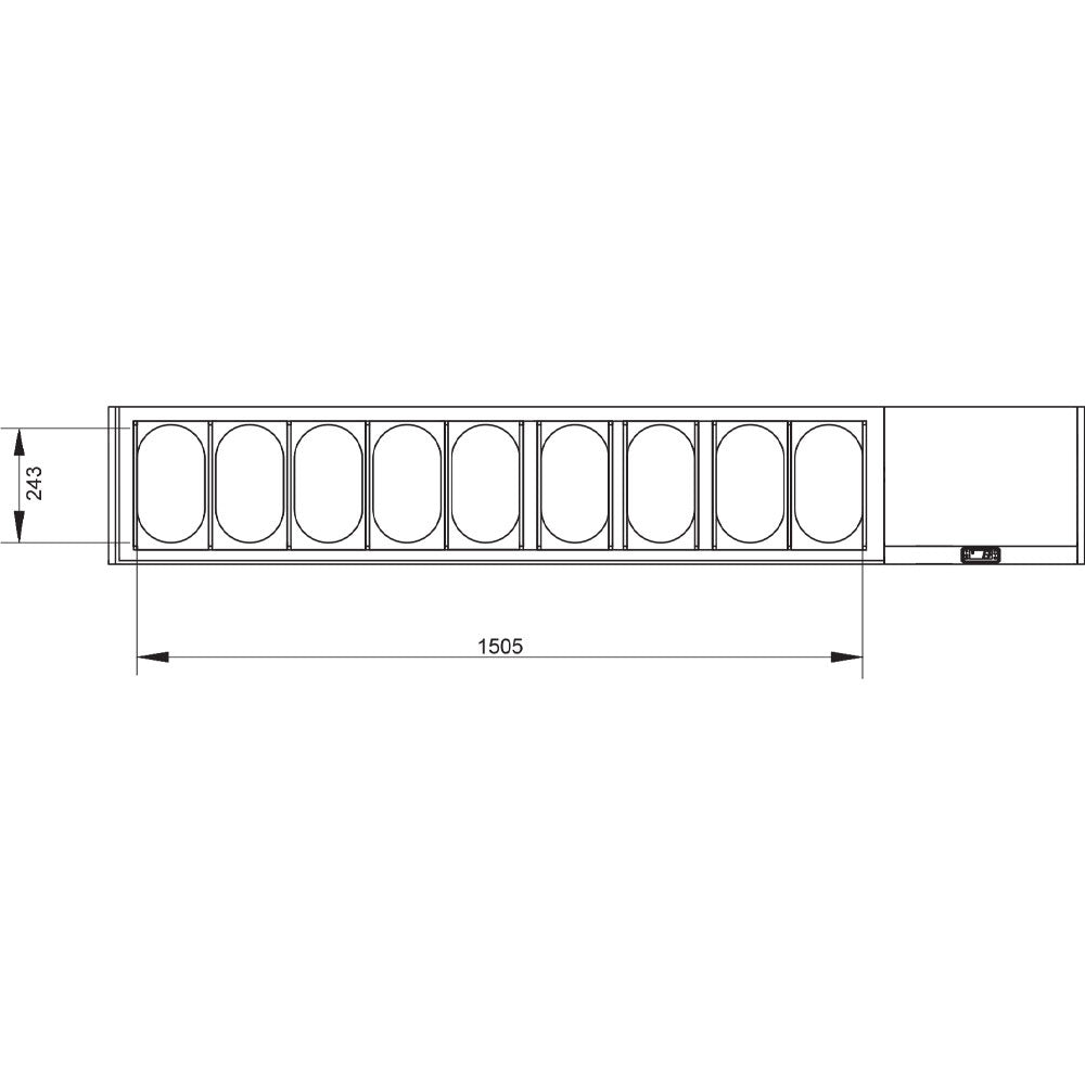 Ensemble table frigo & structure réfrigérée :