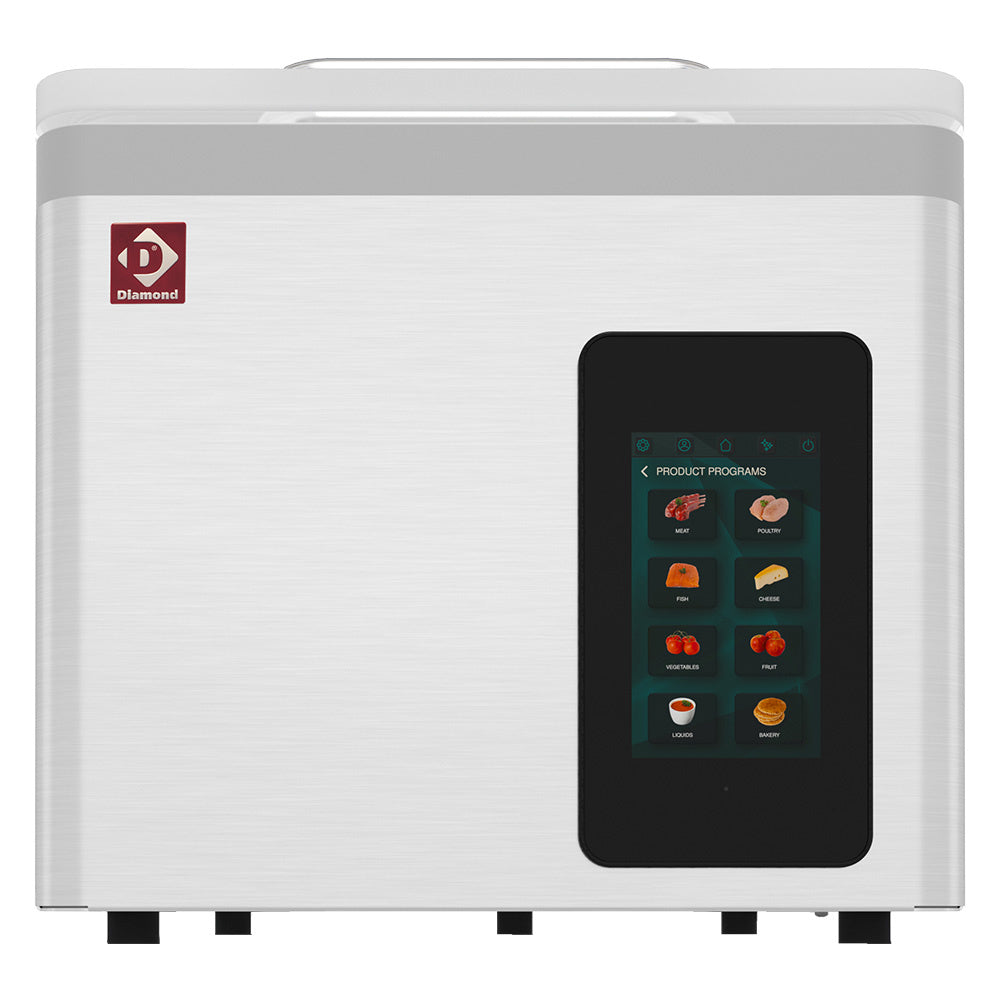Machine sous vide, cuve inox 370x350xh150 mm. 16 m3/h écran TOUCH