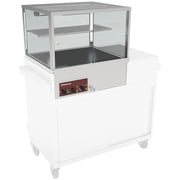 Vitrine chauffante, bain-marie 2x GN 1/1, panoramique