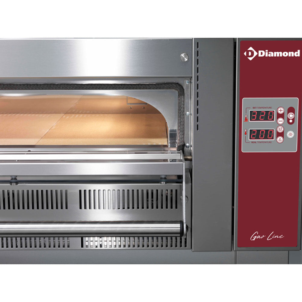 Gas oven, 4 pizzas Ø 350 mm - Diamond