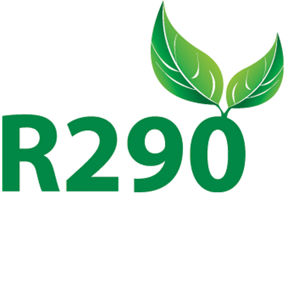 Comptoir vitrine réfrigéré à vitre bombée, sur socles