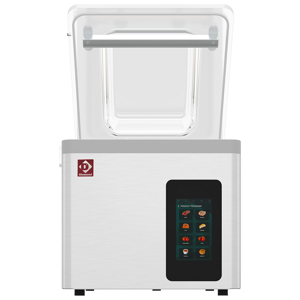 Machine sous vide, cuve inox 370x350xh150 mm. 16 m3/h écran TOUCH