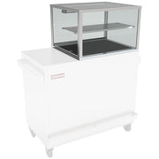 Vitrine chauffante, bain-marie 2x GN 1/1, panoramique