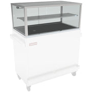 Vitrine chauffante, bain-marie 3 GN 1/1, panoramique