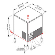 Machine à glaçons CUBO ICE 38 kg, avec réserve 16 kg - AIR