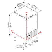 Machine à glaçons CUBO ICE 48 kg, avec réserve 25 kg - AIR