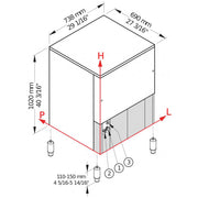 Machine à glace PEBBLE ICE 146 kg avec réserve 50 Kg - EAU