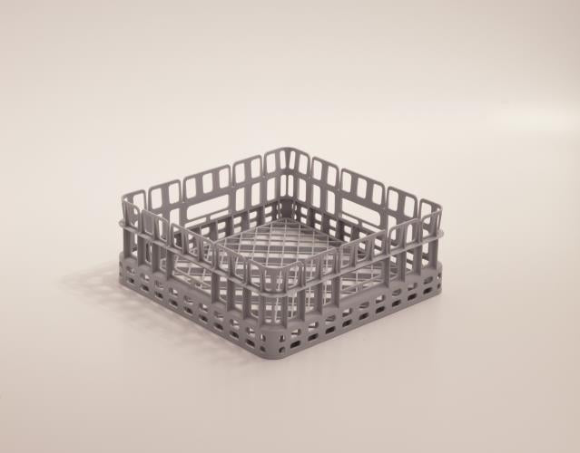 Support pour lave-vaisselle Maxima pour verres, dimension 40 x 40 cm, en plastique durable, conçu pour organiser les verres dans le panier.