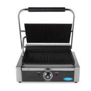 Grill contact - rainuré - plaque de gril simple - 33,5 cm