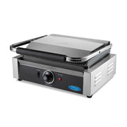 Grill contact - rainuré - plaque de gril simple - 33,5 cm